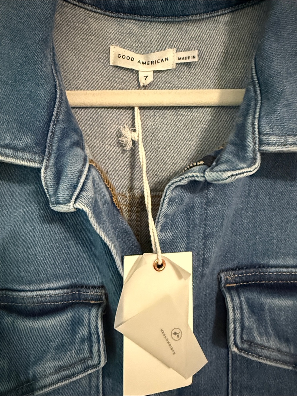 NWT Good American Fit For Success Denim Jumpsuit - Picture 4 of 8